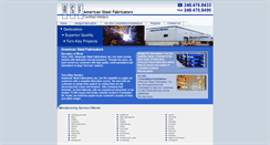 Desktop Screenshot of americansteelfabricators.com